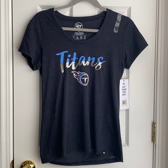 Tagless Tennessee Titans Sequins NFL Shirt - Picture 1 of 8